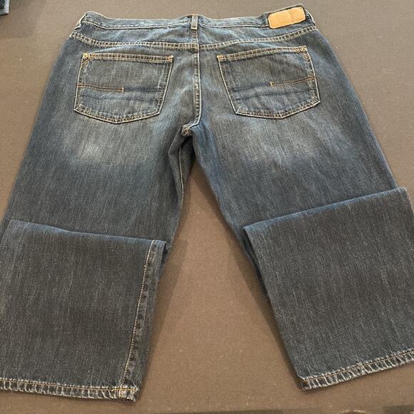 Calvin Klein Men’s RELAXED STRAIGHT Denim Distressed Jeans 38x30 - Picture 6 of 12